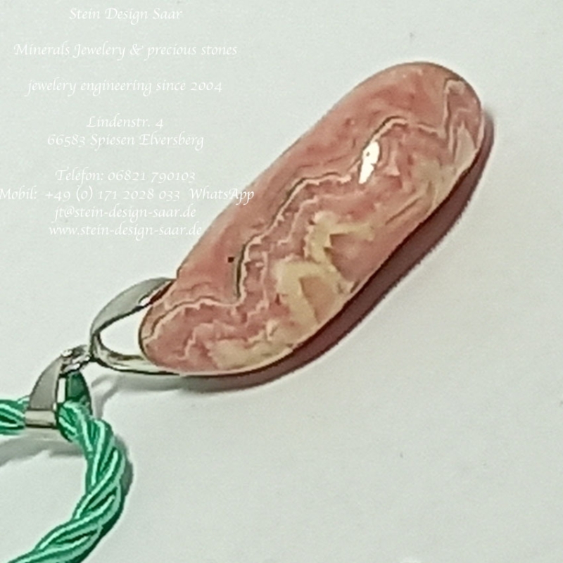 Preview: Rhodochrosit Edelstein Anhänger,