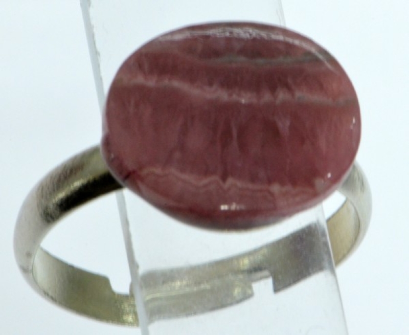 Rhodochrosit Ring ovale Form