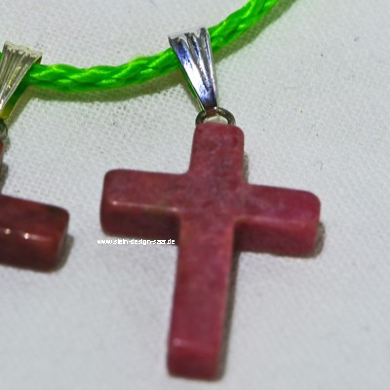 Rhodonit Edelstein Papst Kreuz