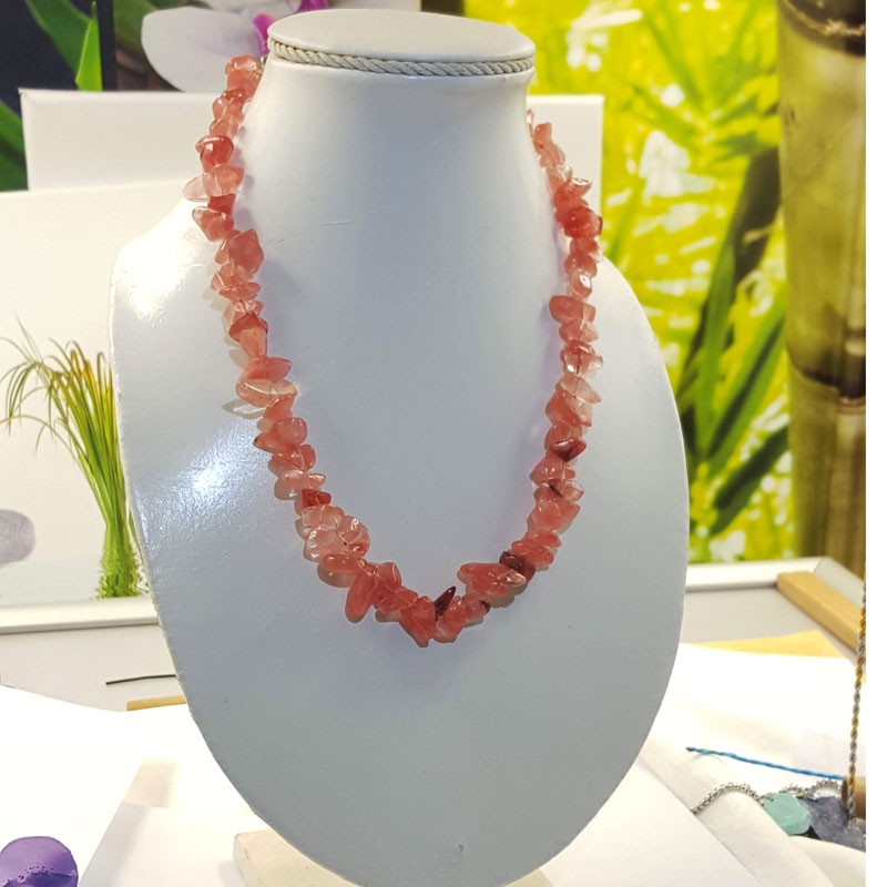 Turmalin Wassermelone Collier