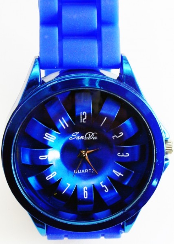 Armbanduhr Trenduhr blau