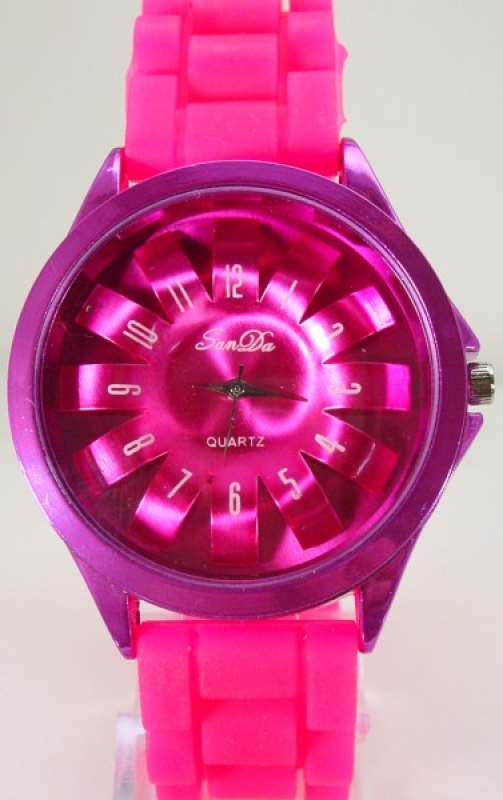 Armbanduhr Trenduhr pink