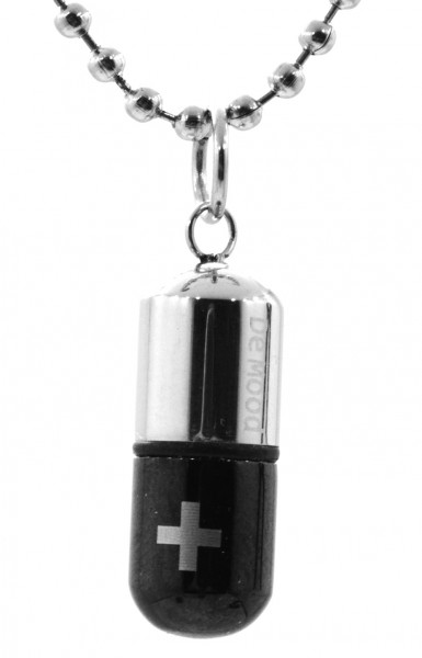2pcs Öffnende Pille Kapsel Anhänger Für Halskette Schlüsselring 