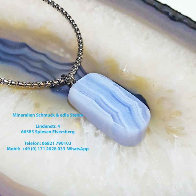 Chalcedon Blau Anhänger