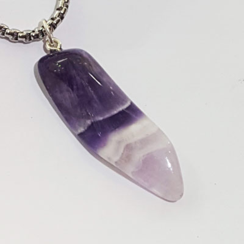 Chvron Amethyst Anhänger