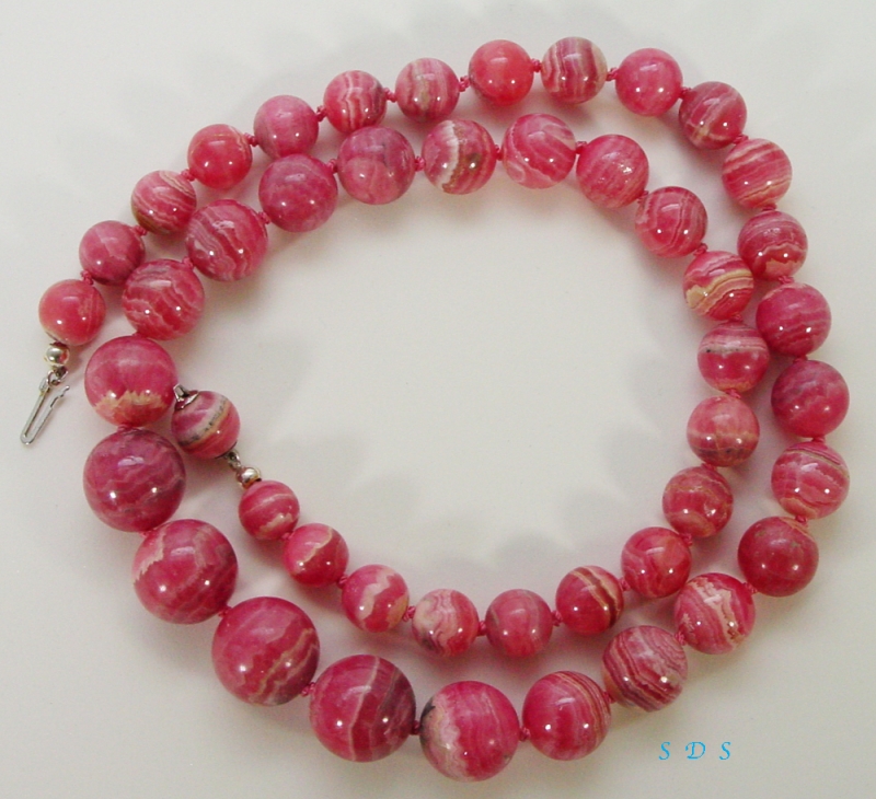 Rhodochrosit Edelstein Collier