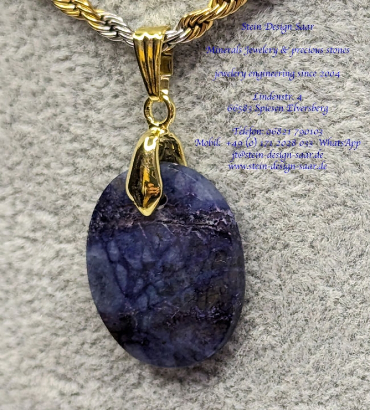 Lapislazuli Anhänger oval