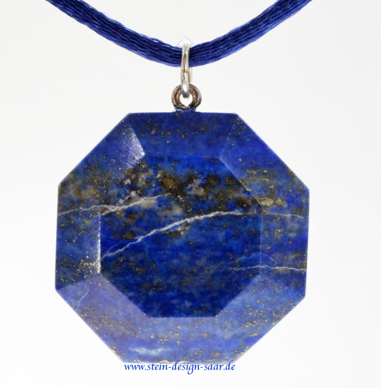 Lapis Lazuli Blau Hexagon