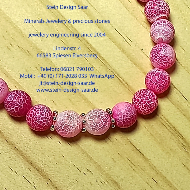 handarbeit Rosa Pink Kette