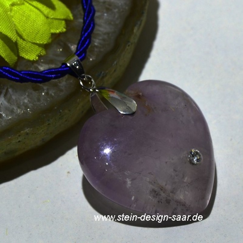 Herz Amethyst Diamant