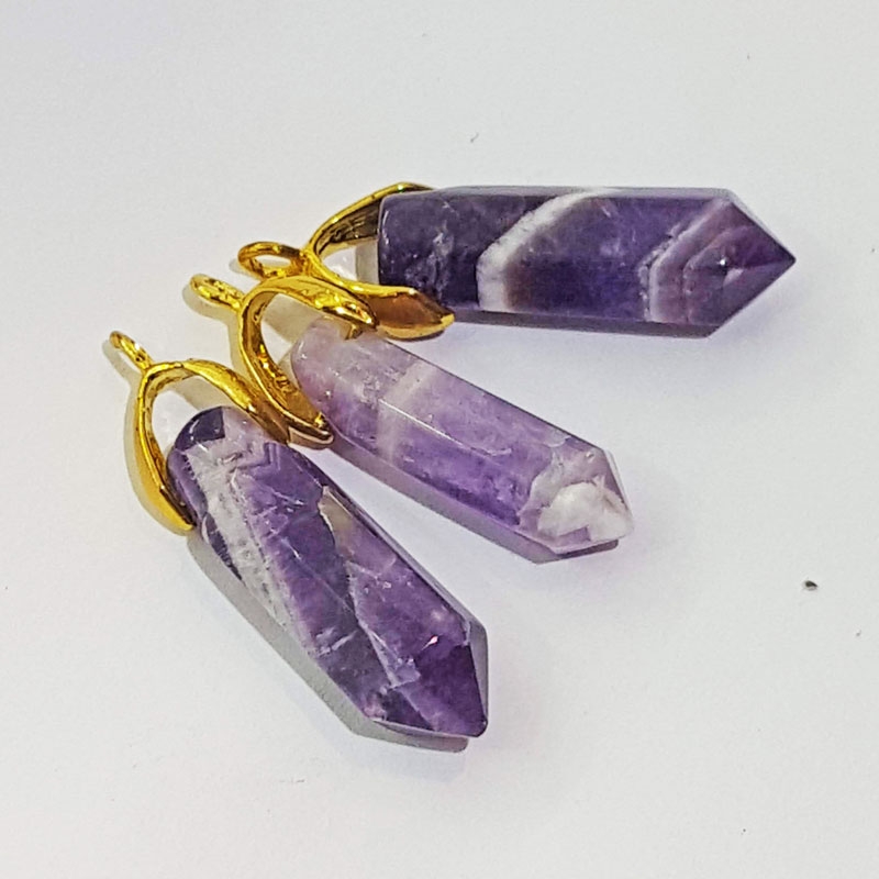 Amethyst Lila Spitze Anhänger