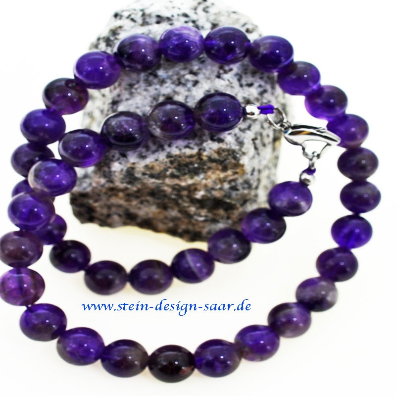 *echter Schmuck* Amethyst Herz