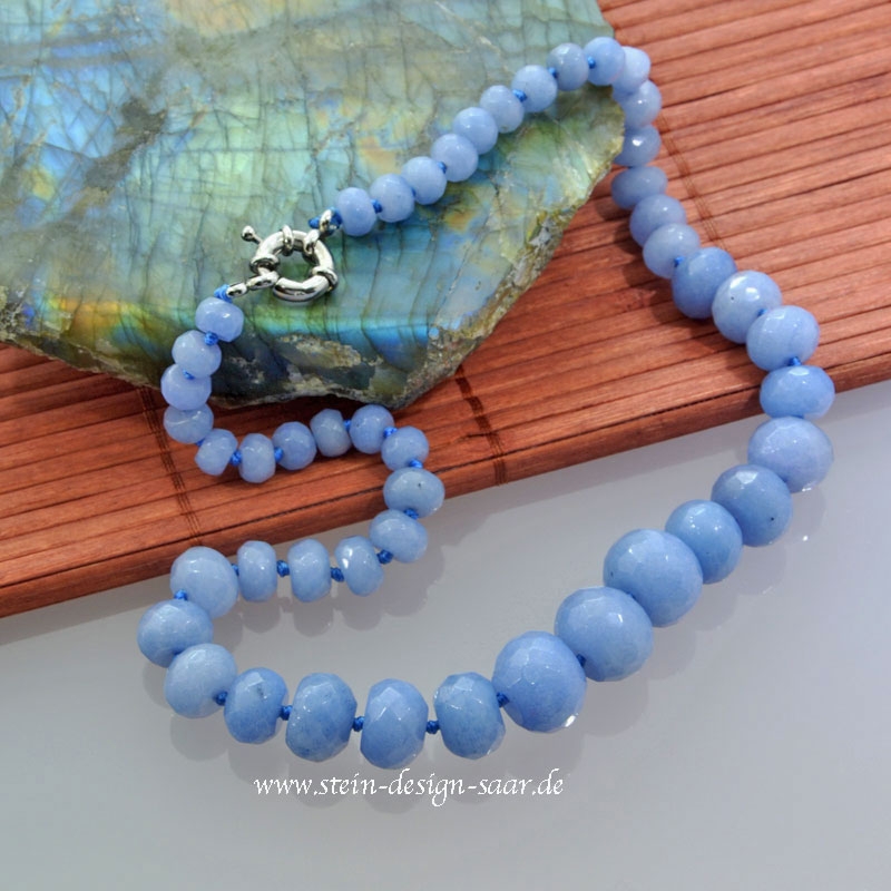 Aquamarin Blaue Kette