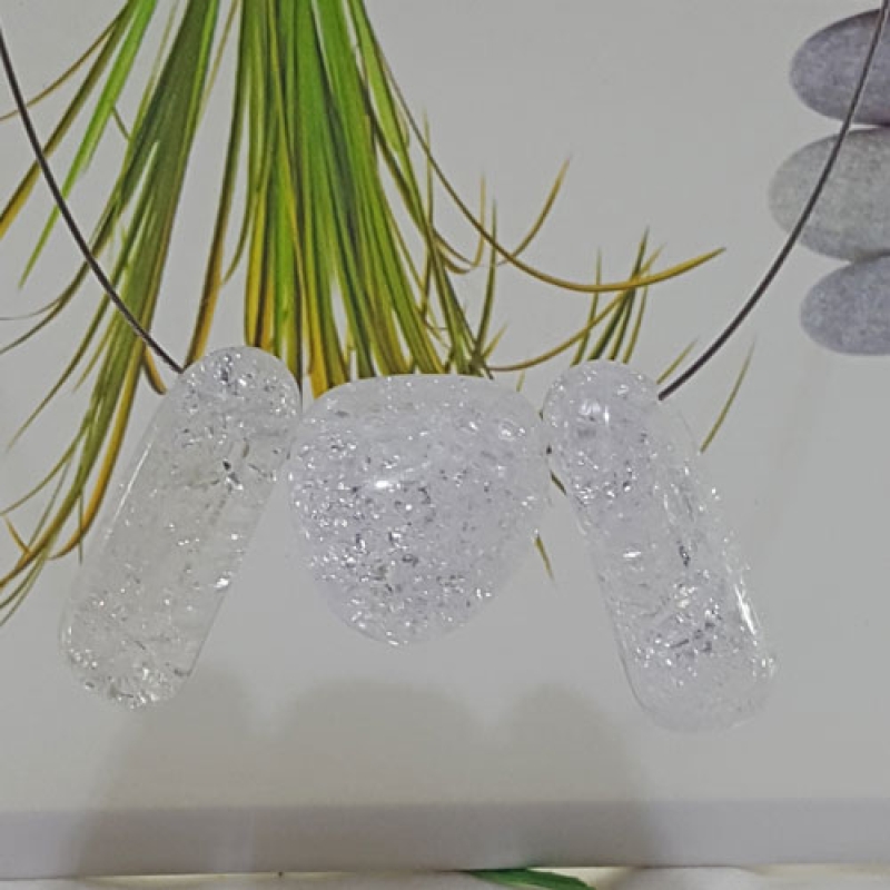 Bergkristall Anhänger crecked