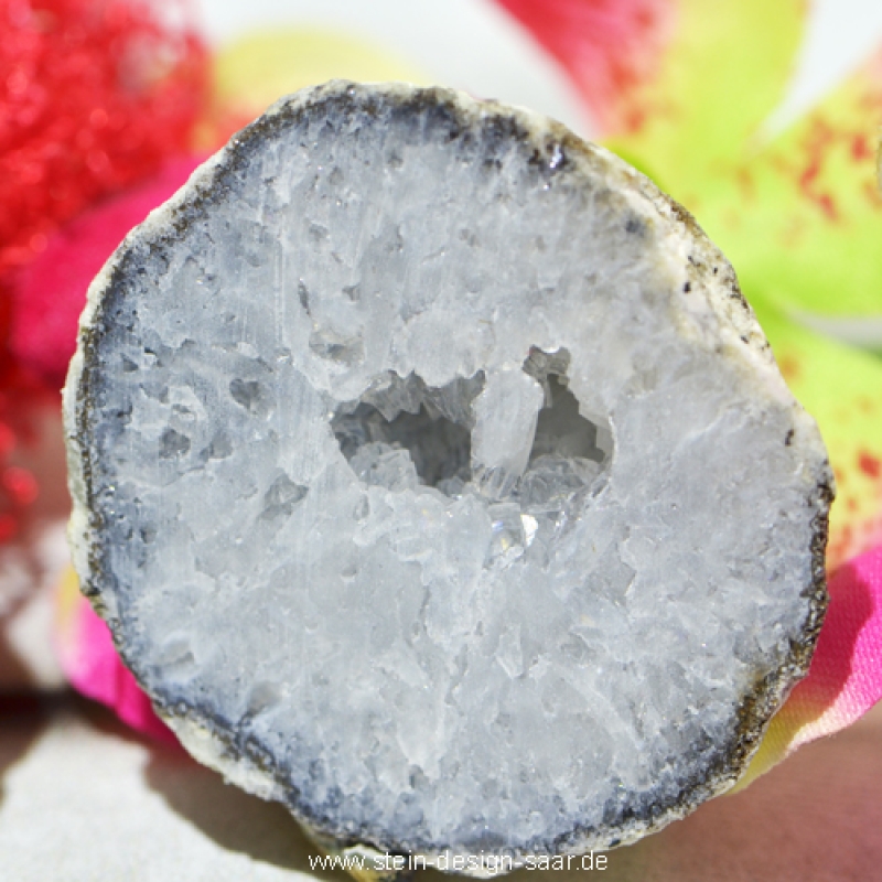 Bergkristall Geode Druse Paar