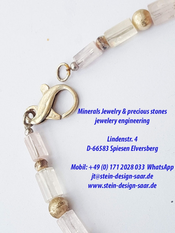 Kunzit Edelsteine mit Silber