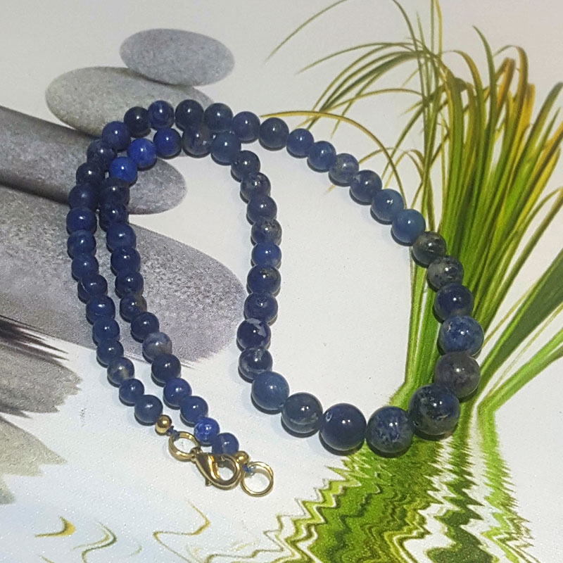 Lapislazuli Königsblau Kette