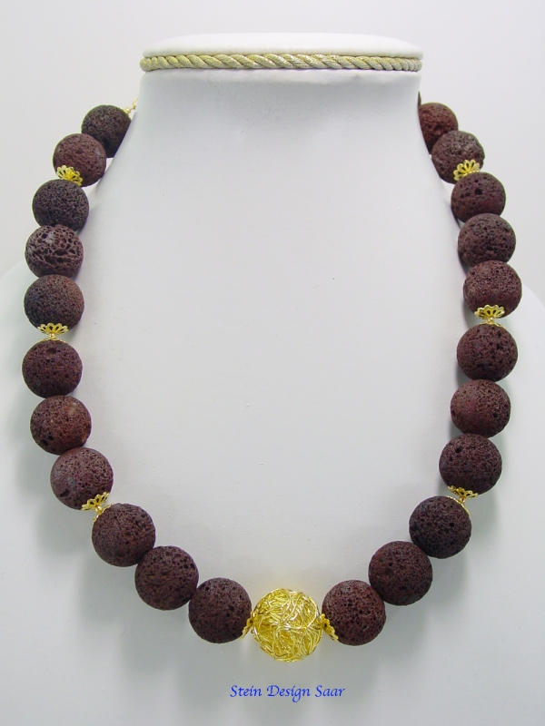 Lava Gold Collier