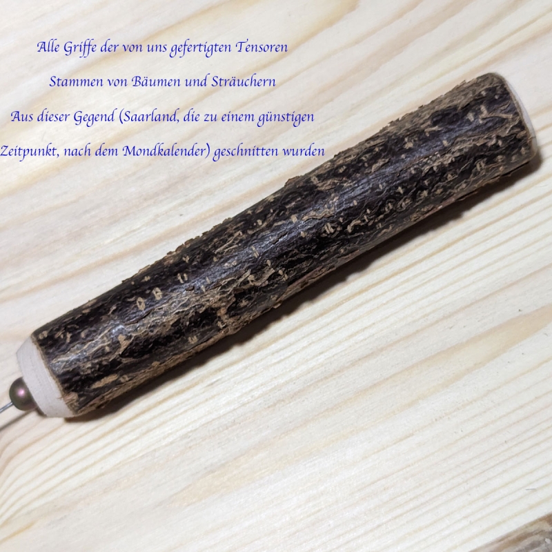 Einhandrute Tensor Lapislazuli mit Hematitkugel