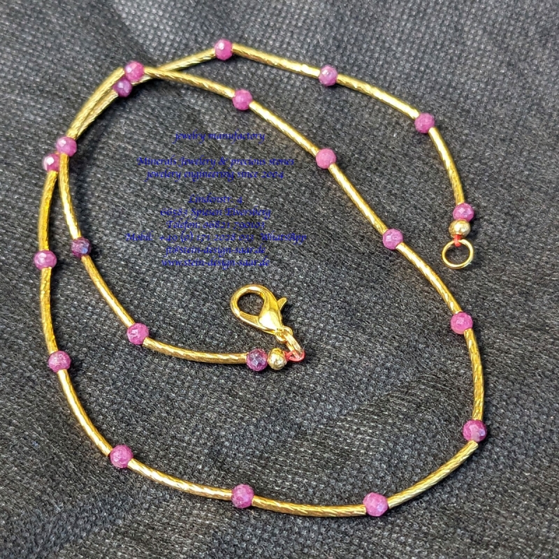 Edelstine Gold Kette