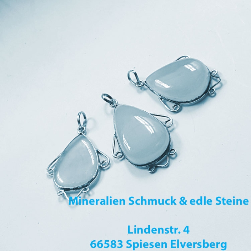 Chalcedon Blau Silber