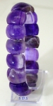 Amethyst Edelstein Halbkugeln Armband