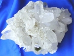 Bergkristallstufe mit  Einschlüssen