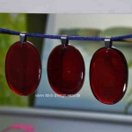 Granat rot Anhänger Edelstahlschlaufe