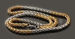 Edelstahl, 316L Halskette, Collier Bicolor Design