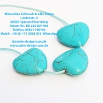 Türkis Edelstein Anhänger, Herzform